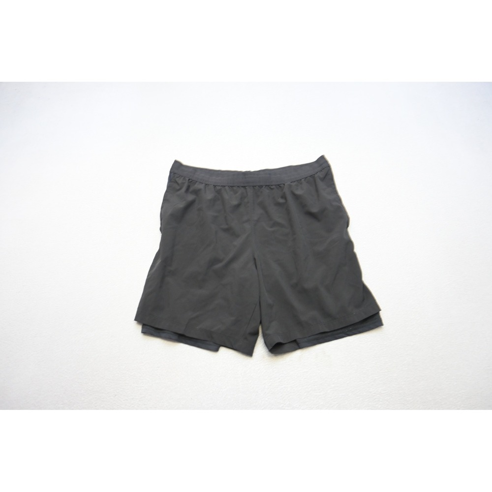 Skora Running Shorts Men Large Black 2-in-1 Q-Wick Dry Athletic Training EUC